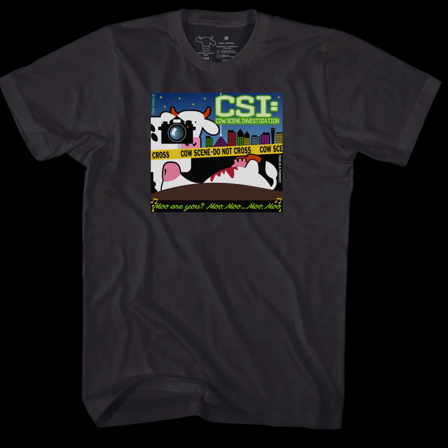 CSI: COW Scene Investigation COWS Classic T