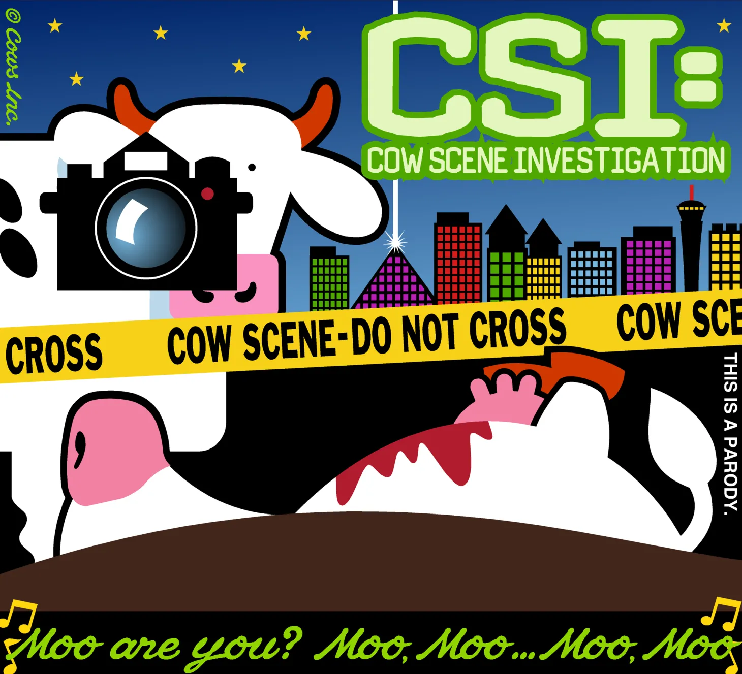 CSI: COW Scene Investigation COWS Classic T